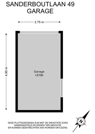 Floorplan - Sanderboutlaan 49, 6171 BB Stein